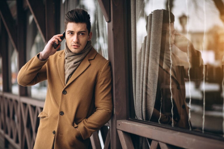 alpha man talking on the phone