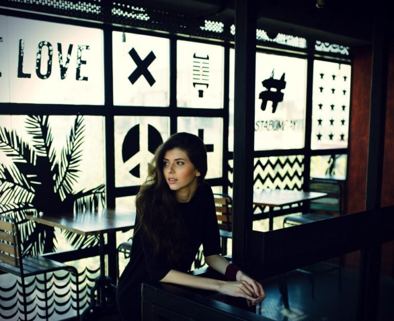 girl in a bar